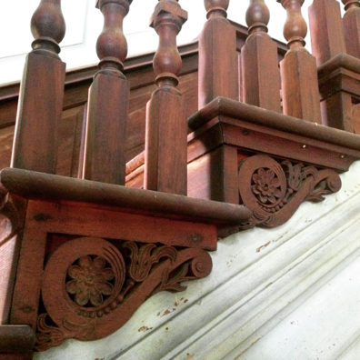 Drayton Hall stair hall brackets