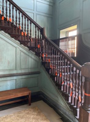 drayton hall historic preservation histori home plantation charleston sc stair hall renovation project nov 2021
